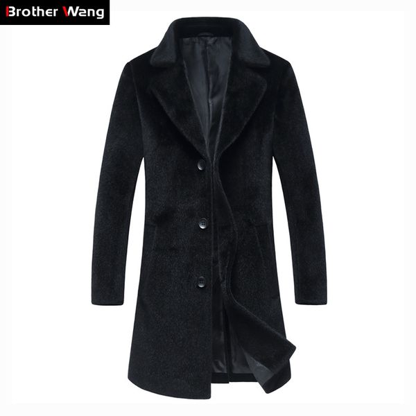 brand clothing men's faux fur coat 2018 winter new long warm business casual thick jacket male clothes black overcoat
brand clothing men's faux fur coat 2018 winter new long warm business casual thick jacket male clothes black overcoat