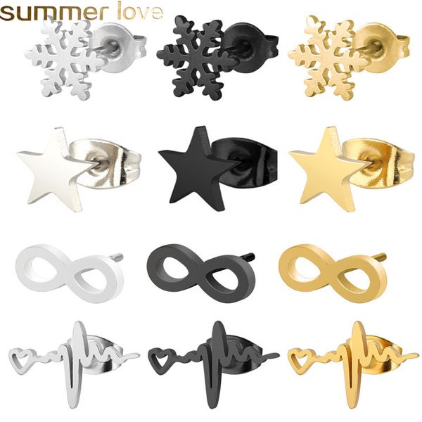 stainless steel stud earring for women man snow star 8 figure gold and silver color lovers engagement jewelry drop shipping, Golden;silver
stainless steel stud earring for women man snow star 8 figure gold and silver color lovers engagement jewelry drop shipping, Golden;silver