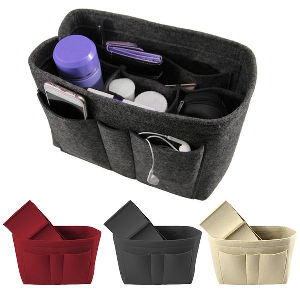 multifunction cosmetic bag felt fabric purse handbag organizer insert bag case
multifunction cosmetic bag felt fabric purse handbag organizer insert bag case