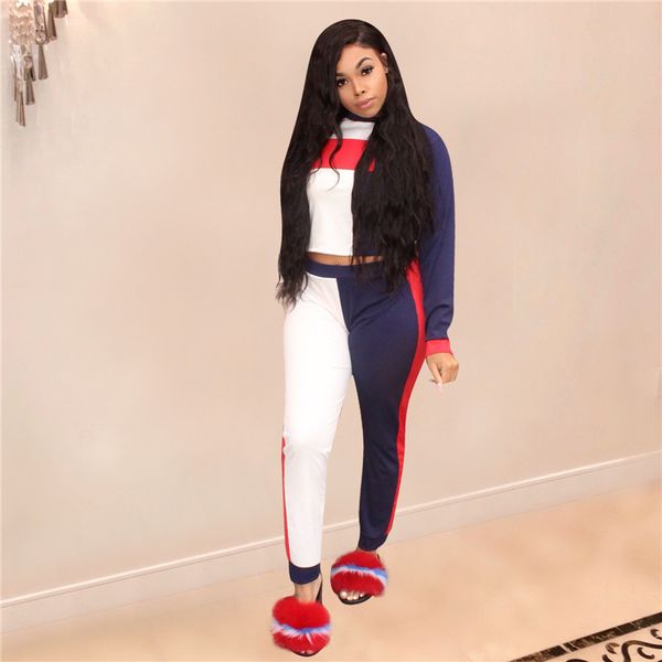 women's tracksuits long sleeve patchwork autumn designer tracksuit women set outfit fashion two pieces suits casual overalls jumpsuits, Gray
women's tracksuits long sleeve patchwork autumn designer tracksuit women set outfit fashion two pieces suits casual overalls jumpsuits, Gray