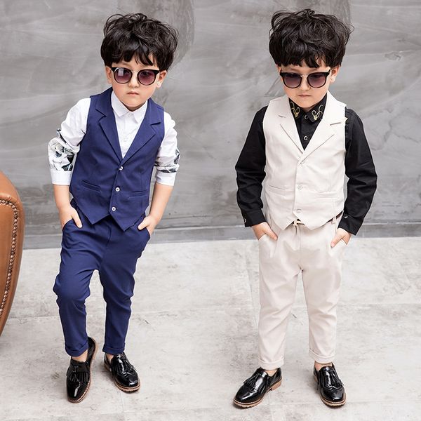 children suit boys suits kids vest boys formal suit for weddings boys clothes set plaid vest+pants 2pcs 3-10y, White
children suit boys suits kids vest boys formal suit for weddings boys clothes set plaid vest+pants 2pcs 3-10y, White