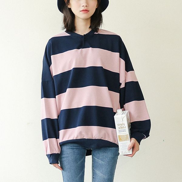 lace girl big striped sweatshirt hoodies for women 2018 spring autumn loose casual hoodies cotton tops o-neck female pullovers, Black
lace girl big striped sweatshirt hoodies for women 2018 spring autumn loose casual hoodies cotton tops o-neck female pullovers, Black