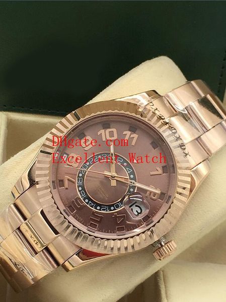 3 style sell fashion watches 42 mm 326935 326938 326933 sky dweller 18k rose gold asian 2813 automatic mechanical men's wristwatches, Slivery;brown
3 style sell fashion watches 42 mm 326935 326938 326933 sky dweller 18k rose gold asian 2813 automatic mechanical men's wristwatches, Slivery;brown