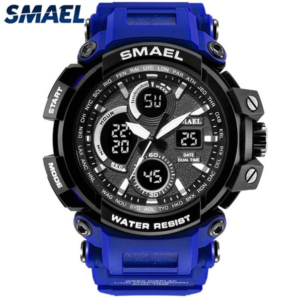 smael brand led electronic quartz watch men's waterproof watch men multifunction movement watches relogio masculino, Slivery;brown
smael brand led electronic quartz watch men's waterproof watch men multifunction movement watches relogio masculino, Slivery;brown