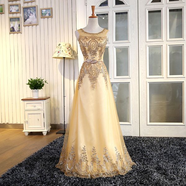 DH8298 Tulle Lace Muslim Gold Evening Dress Long Formal Gown Prom Robe de Soiree Mother of the Bride Dresses come with Belt New
DH8298 Tulle Lace Muslim Gold Evening Dress Long Formal Gown Prom Robe de Soiree Mother of the Bride Dresses come with Belt New