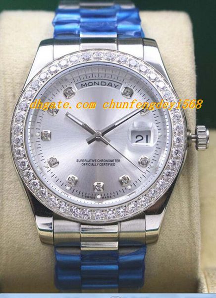 luxury watches mens 18k silver/yellow gold diamond bezel watch 18338 automatic fashion men's watch wristwatch, Slivery;brown
luxury watches mens 18k silver/yellow gold diamond bezel watch 18338 automatic fashion men's watch wristwatch, Slivery;brown