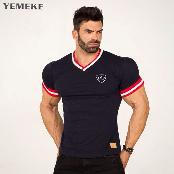 yemeke slim fit tees men patchwork t-shirts compression shirt bodybuilding fitness o-neck short sleeve t shirt, White;black
yemeke slim fit tees men patchwork t-shirts compression shirt bodybuilding fitness o-neck short sleeve t shirt, White;black