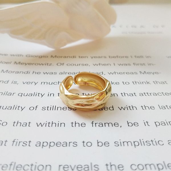water wave 925 sterling silver gold color rings designer works simple design personality rings for women fashio jewelry, Golden;silver
water wave 925 sterling silver gold color rings designer works simple design personality rings for women fashio jewelry, Golden;silver