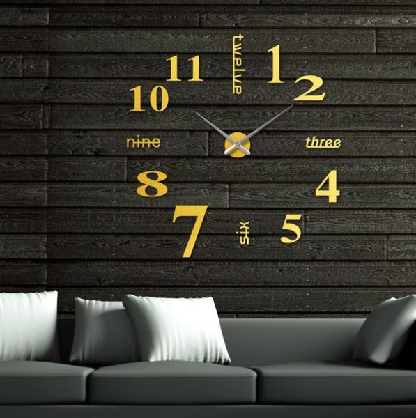 living room decorations bedroom wall stickers diy clock personalized home art 3d mirror wall clock mute clock
living room decorations bedroom wall stickers diy clock personalized home art 3d mirror wall clock mute clock
