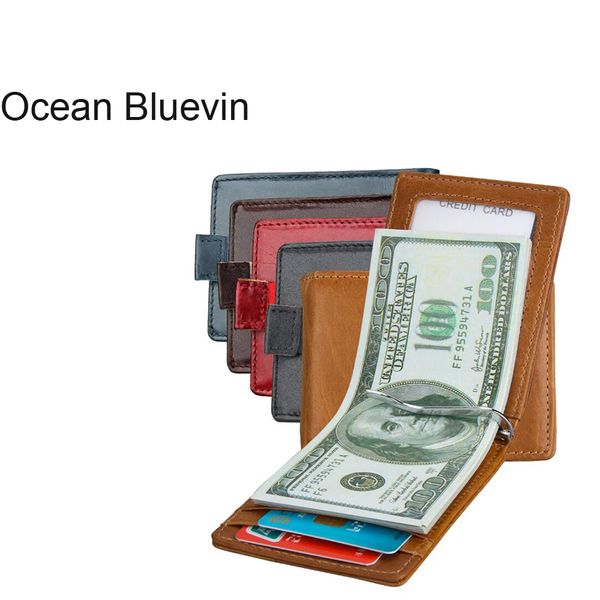 ocean bluevin new leather rfid dollar clips male and female retro card sets vintage wallet multi-function card package, Black
ocean bluevin new leather rfid dollar clips male and female retro card sets vintage wallet multi-function card package, Black