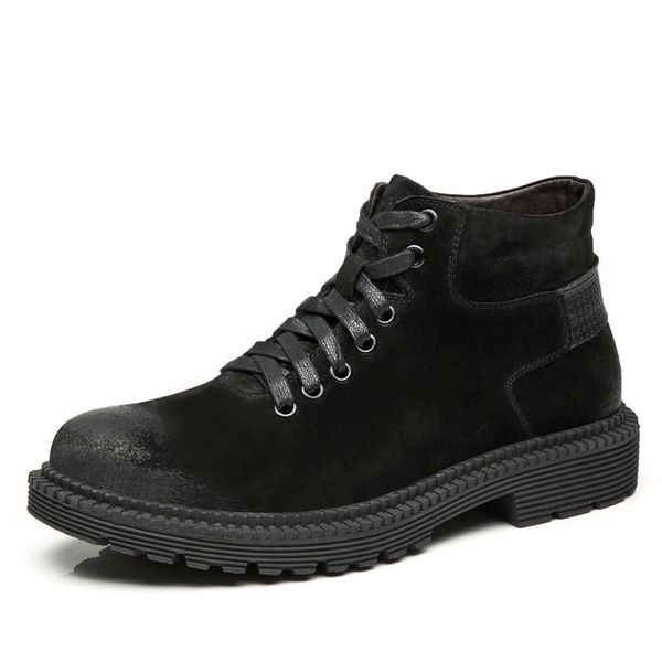 winter men genuine leather shoes fashion men leather boots work & safety shoes men boots male work safety boots, Black
winter men genuine leather shoes fashion men leather boots work & safety shoes men boots male work safety boots, Black