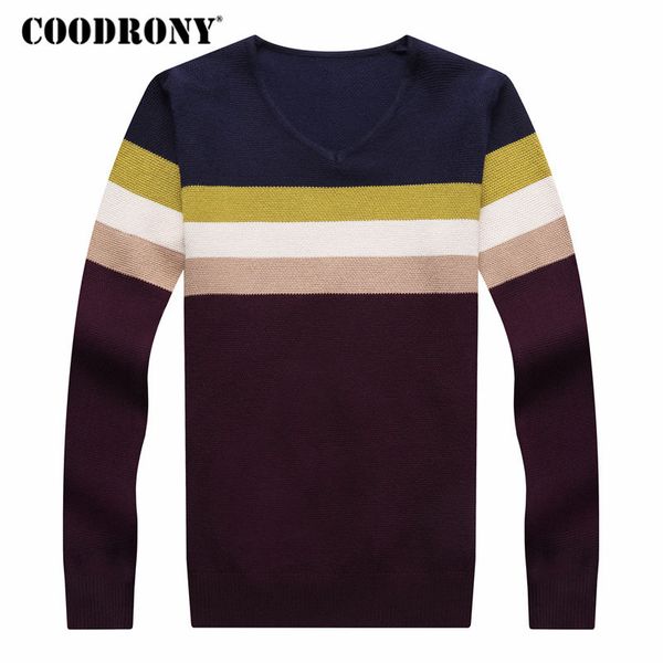 coodrony sweater men clothes 2018 autumn winter thick warm cashmere wool sweaters casual striped v-neck pullover men jersey 8117, White;black
coodrony sweater men clothes 2018 autumn winter thick warm cashmere wool sweaters casual striped v-neck pullover men jersey 8117, White;black