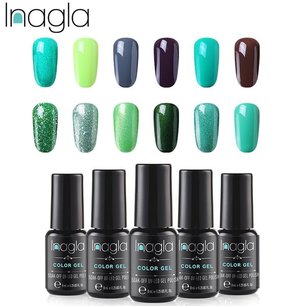 inagla 8ml long lasting gel nail polish supply 37 colors soak off uv led gel varnish coat color polish green series lacquer, Red;pink
inagla 8ml long lasting gel nail polish supply 37 colors soak off uv led gel varnish coat color polish green series lacquer, Red;pink