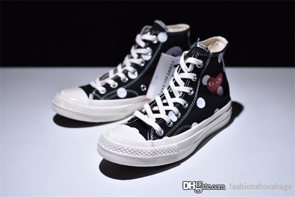 2018 Come CDG des GARÇONS PLAY x Conv ChuckTaylor Black High Polka Dot Sneakers Trainers Shoes Sneaker With Original box
2018 Come CDG des GARÇONS PLAY x Conv ChuckTaylor Black High Polka Dot Sneakers Trainers Shoes Sneaker With Original box