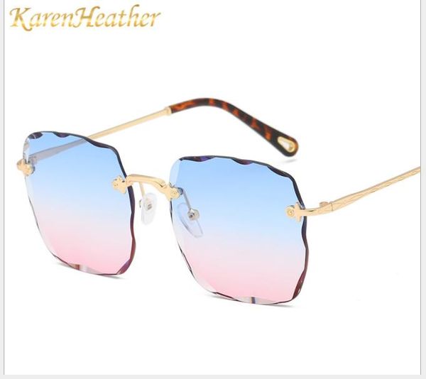 new framed wave trimming frameless sunglasses, european and american sunglasses fashion sunglasses, White;black
new framed wave trimming frameless sunglasses, european and american sunglasses fashion sunglasses, White;black