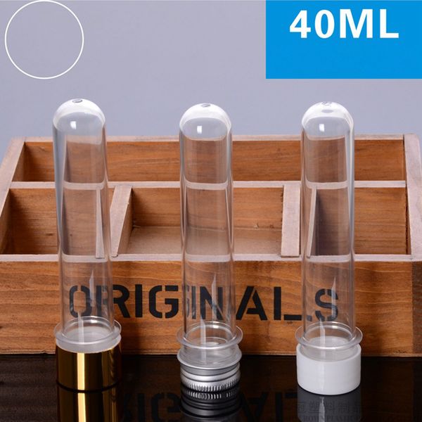 40ml clear tube pet bath salt bottle candy storage container tube with aluminum cap wholesale plastic packaging bottles
40ml clear tube pet bath salt bottle candy storage container tube with aluminum cap wholesale plastic packaging bottles
