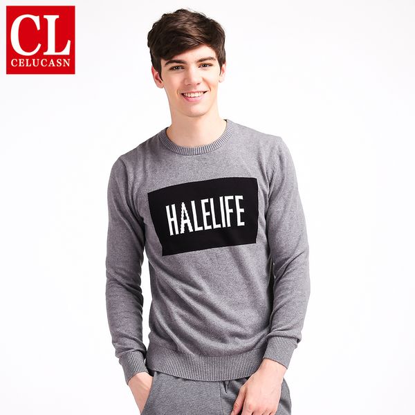 celucasn hale life 2017 mens pullover sweater basic classic sweaters letter halelife computer knitted pattern sweaters h6pi6395, White;black
celucasn hale life 2017 mens pullover sweater basic classic sweaters letter halelife computer knitted pattern sweaters h6pi6395, White;black