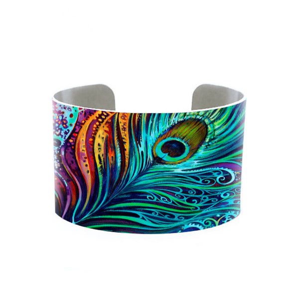 peacock feather cuffs blue feather adjustable metal cuff boho chic cuff custom printed cuff bracelet p bangle, Black
peacock feather cuffs blue feather adjustable metal cuff boho chic cuff custom printed cuff bracelet p bangle, Black