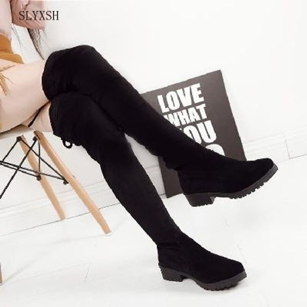 slyxsh thigh high boots female winter boots women over the knee flat stretch fashion shoes 2018 black
slyxsh thigh high boots female winter boots women over the knee flat stretch fashion shoes 2018 black