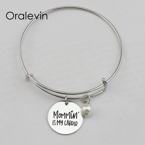 mommin is my cardio inspirational hand stamped engraved custom pendant wire expandable bracelet gift jewelry,10pcs/lot, #ln2255b, Black
mommin is my cardio inspirational hand stamped engraved custom pendant wire expandable bracelet gift jewelry,10pcs/lot, #ln2255b, Black