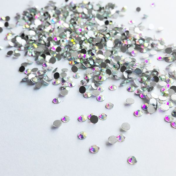 crystal ab glass rhinestones on nails art rhinestones for nails design glass 3d strass nail art decoration gems manicure zj10860, Silver;gold