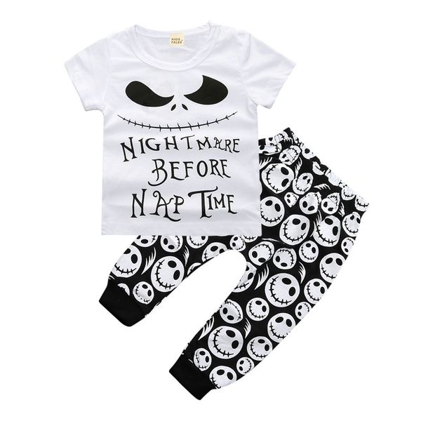 Newborn Baby Boys Clothing Toddler T-shirt+Pants 2PCS set Skull Heads Outfit Infant Boutique Casual Clothes Kids Costume Children Pajamas
Newborn Baby Boys Clothing Toddler T-shirt+Pants 2PCS set Skull Heads Outfit Infant Boutique Casual Clothes Kids Costume Children Pajamas