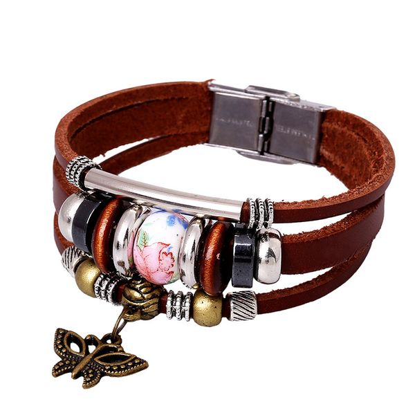 punk accessories heat ceramics leather bracelet cowhide ornaments jewelry gothic, Black
punk accessories heat ceramics leather bracelet cowhide ornaments jewelry gothic, Black