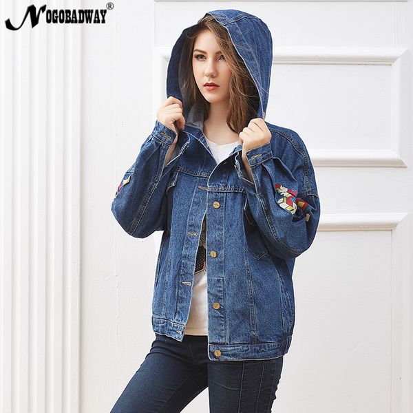 hooded embroidered jean jacket women autumn denim coat vintage casual boyfriend outerwear loose oversized spring windbreaker new, Black;brown
hooded embroidered jean jacket women autumn denim coat vintage casual boyfriend outerwear loose oversized spring windbreaker new, Black;brown