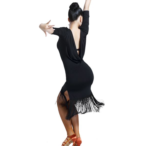 black women latin dance dress fringe ballroom dancing dresses latin dance costume dresses tango dress samba skirts, Black;red
black women latin dance dress fringe ballroom dancing dresses latin dance costume dresses tango dress samba skirts, Black;red