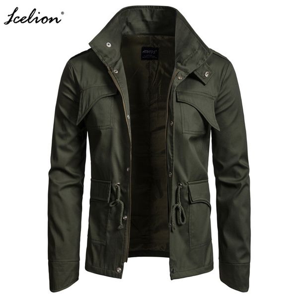 icelion 2018 new autumn spring men jacket cotton bomber jackets fashion solid army coat male casual brand slim fit clothing, Black;brown
icelion 2018 new autumn spring men jacket cotton bomber jackets fashion solid army coat male casual brand slim fit clothing, Black;brown