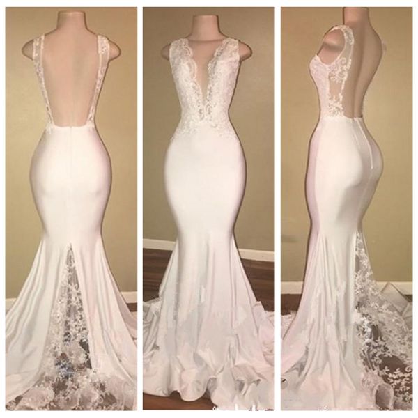 2021 slim deep v neck mermaid prom dresses backless lace appliques evening dress custom vestidos de soiree cheap, Black
2021 slim deep v neck mermaid prom dresses backless lace appliques evening dress custom vestidos de soiree cheap, Black