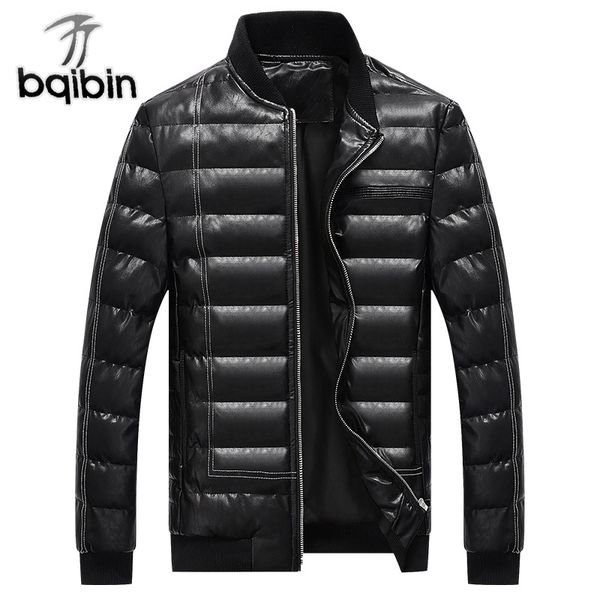 2018 new pu leather stand collas parkas men's thick slim solid color 90% white duck down men's casual brand coat, Black
2018 new pu leather stand collas parkas men's thick slim solid color 90% white duck down men's casual brand coat, Black