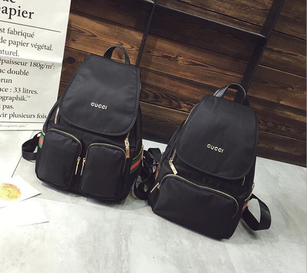 

2018 European style brand backpack fashion designer multi-pocket package women and men backpacks high quality handbags popular travel bag