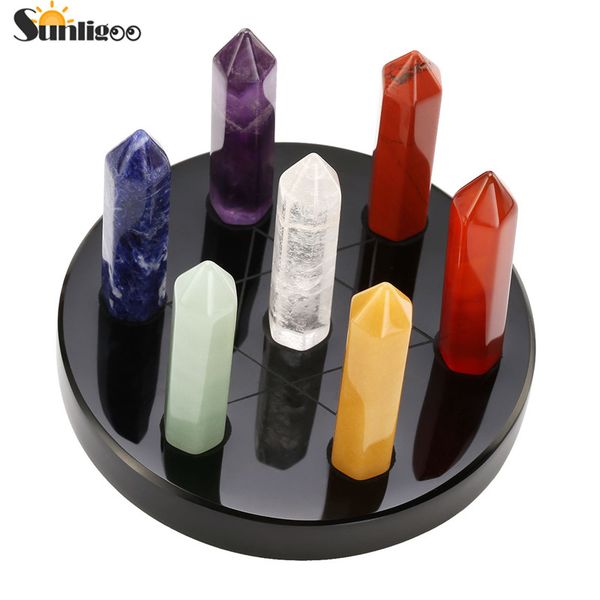 Sunligoo 2017 New 7 Chakra Healing Crystals Wands Quartz Reiki Energy Tumbled Stones Set Hexagonal Points Array Statue Figurines
Sunligoo 2017 New 7 Chakra Healing Crystals Wands Quartz Reiki Energy Tumbled Stones Set Hexagonal Points Array Statue Figurines