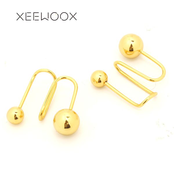 big and small gold ball clip earring women statement clip earring 14k gold xeewoox anniversary party gift, Golden;silver
big and small gold ball clip earring women statement clip earring 14k gold xeewoox anniversary party gift, Golden;silver