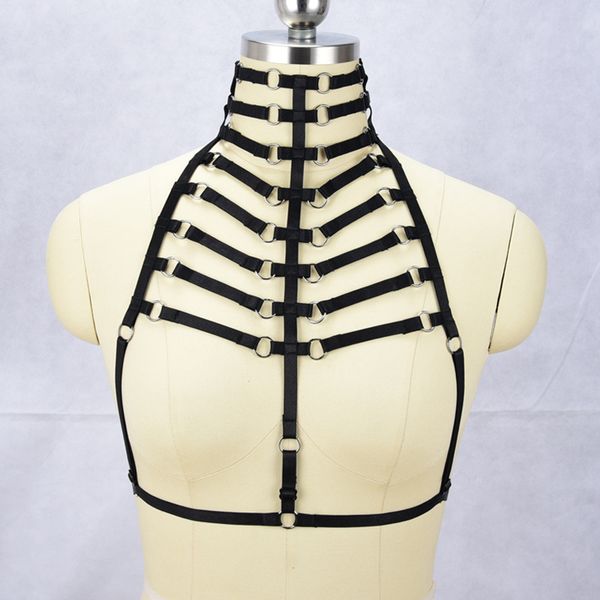 jlx.harness women neck harness harajuku gothic lingerie cage bra bondage strappy lingerie boho goth fetish wear crop, Black;white
jlx.harness women neck harness harajuku gothic lingerie cage bra bondage strappy lingerie boho goth fetish wear crop, Black;white