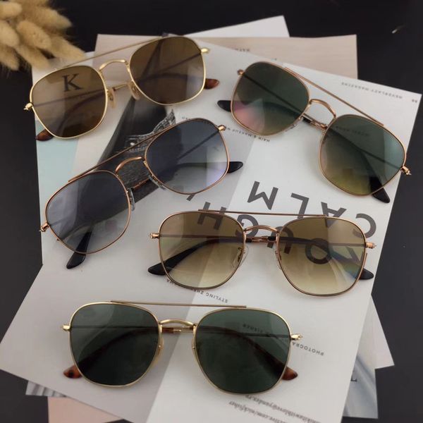brand designer 3557 sunglasses for man women metal frame glass lenses 54mm square 5 colors with sunglass, White;black
brand designer 3557 sunglasses for man women metal frame glass lenses 54mm square 5 colors with sunglass, White;black