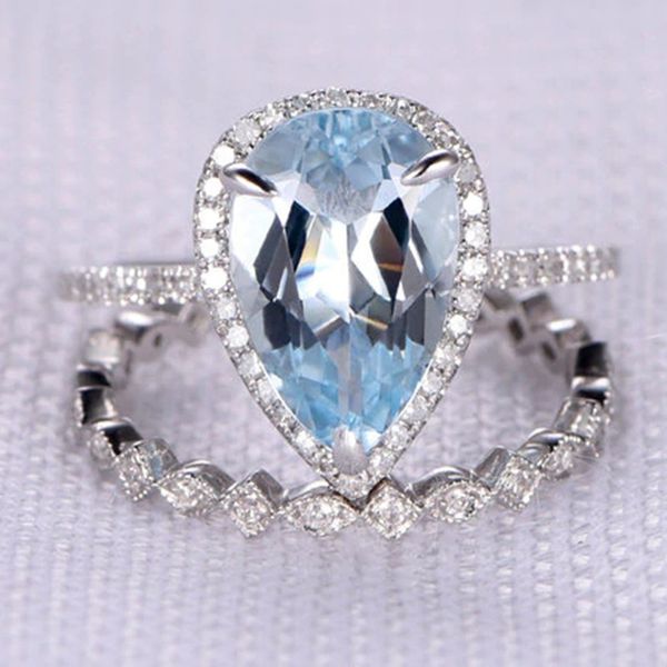 fashion rings blue stone love crystal rings set for wedding engagement ring bague women luxury jewelry anillos mujer o3/d114, Golden;silver
fashion rings blue stone love crystal rings set for wedding engagement ring bague women luxury jewelry anillos mujer o3/d114, Golden;silver