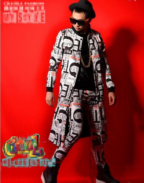 man han edition of the new fashion boutique personality anchor bar singer stage costumes dance suit coat alphanumeric printing m - 2 xl, Black;red
man han edition of the new fashion boutique personality anchor bar singer stage costumes dance suit coat alphanumeric printing m - 2 xl, Black;red