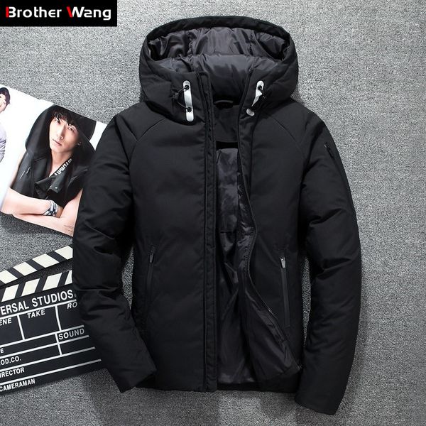 winter new men's white duck down jacket fashion casual windproof cold resistant thick hooded coat male brand clothes, Black
winter new men's white duck down jacket fashion casual windproof cold resistant thick hooded coat male brand clothes, Black