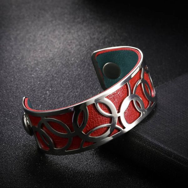 legenstar hoop bangles bracelets femme manchette cuffs stainless steel bracelet reversible interchangeable leather band pulseira, Black
legenstar hoop bangles bracelets femme manchette cuffs stainless steel bracelet reversible interchangeable leather band pulseira, Black