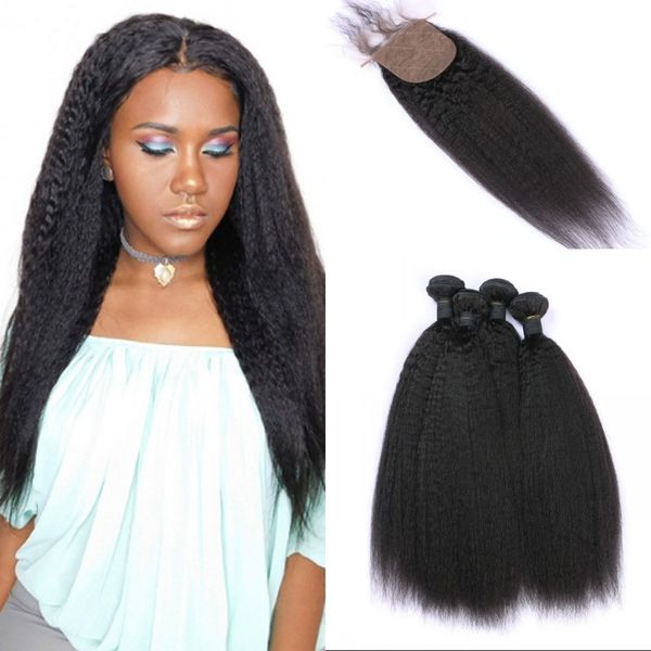 4x4 kinky straight silk base closure with 4 bundles coarse yaki brazilian virgin hair weaves double drawn fdshine, Black;brown
4x4 kinky straight silk base closure with 4 bundles coarse yaki brazilian virgin hair weaves double drawn fdshine, Black;brown