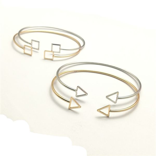 openwork geometric triangle bracelet gift small square open bracelet, fashion creative bracelet, women's simple style, gold, silver ban, Black
openwork geometric triangle bracelet gift small square open bracelet, fashion creative bracelet, women's simple style, gold, silver ban, Black