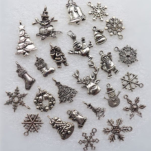 30pcs metal charms pendants santa claus snowflake bells deer snowman christmas decorations for home xmas tree hanging ornaments
30pcs metal charms pendants santa claus snowflake bells deer snowman christmas decorations for home xmas tree hanging ornaments