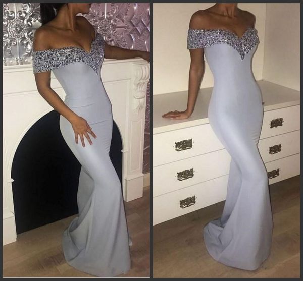 2019 new glamorous beading silver mermaid evening dresses off the shoulder long sequins satin prom gowns formal wear vestidos de 2018, Black;red
2019 new glamorous beading silver mermaid evening dresses off the shoulder long sequins satin prom gowns formal wear vestidos de 2018, Black;red