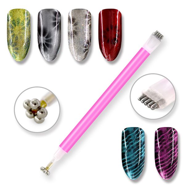 kads nail art magnet stick cat eye double headed magnet for nail gel polish 3d line strip effect strong magnetic pen tools, Silver
kads nail art magnet stick cat eye double headed magnet for nail gel polish 3d line strip effect strong magnetic pen tools, Silver