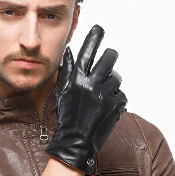 simple style men goatskin men leather glove touchscreen, Blue;gray
simple style men goatskin men leather glove touchscreen, Blue;gray