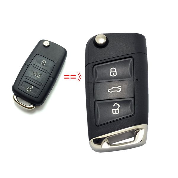 3Button Modified Flip Remote Key Shell Fit for VW POLO Passat B5 Golf MK5 Beetle GTI Rabbit 3 Button Car Key Cover
3Button Modified Flip Remote Key Shell Fit for VW POLO Passat B5 Golf MK5 Beetle GTI Rabbit 3 Button Car Key Cover