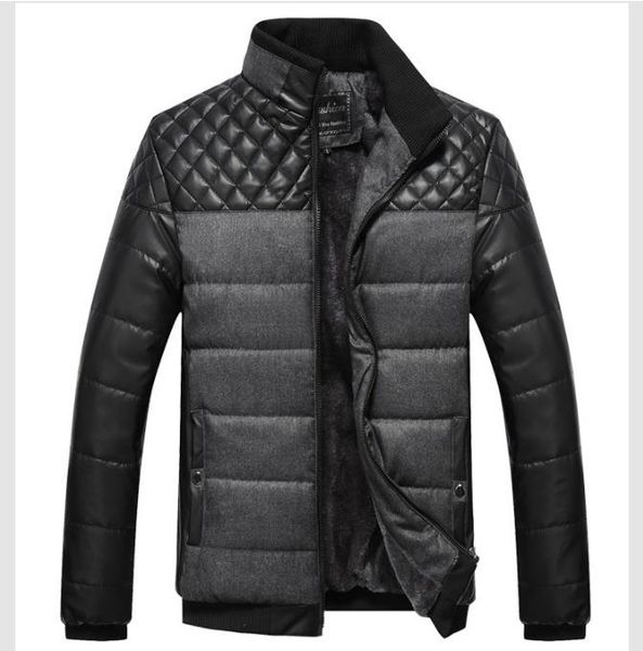 2018 autumn and winter models men's stand collar youth color matching down cotton pad large size casual tide coat men, Black
2018 autumn and winter models men's stand collar youth color matching down cotton pad large size casual tide coat men, Black