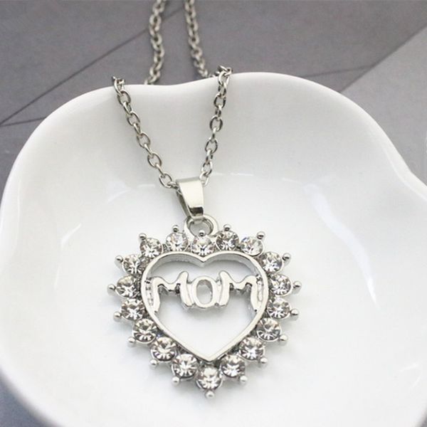 new mom pendant love necklace heart rhinestone necklace silver plated chokers necklace jewelry for mother gift
new mom pendant love necklace heart rhinestone necklace silver plated chokers necklace jewelry for mother gift